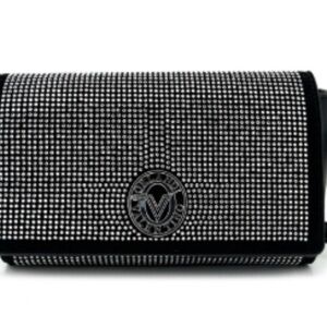 Fashion bag Valentino Orlandi Black Rhinestone crossbody V-9009 NWT
